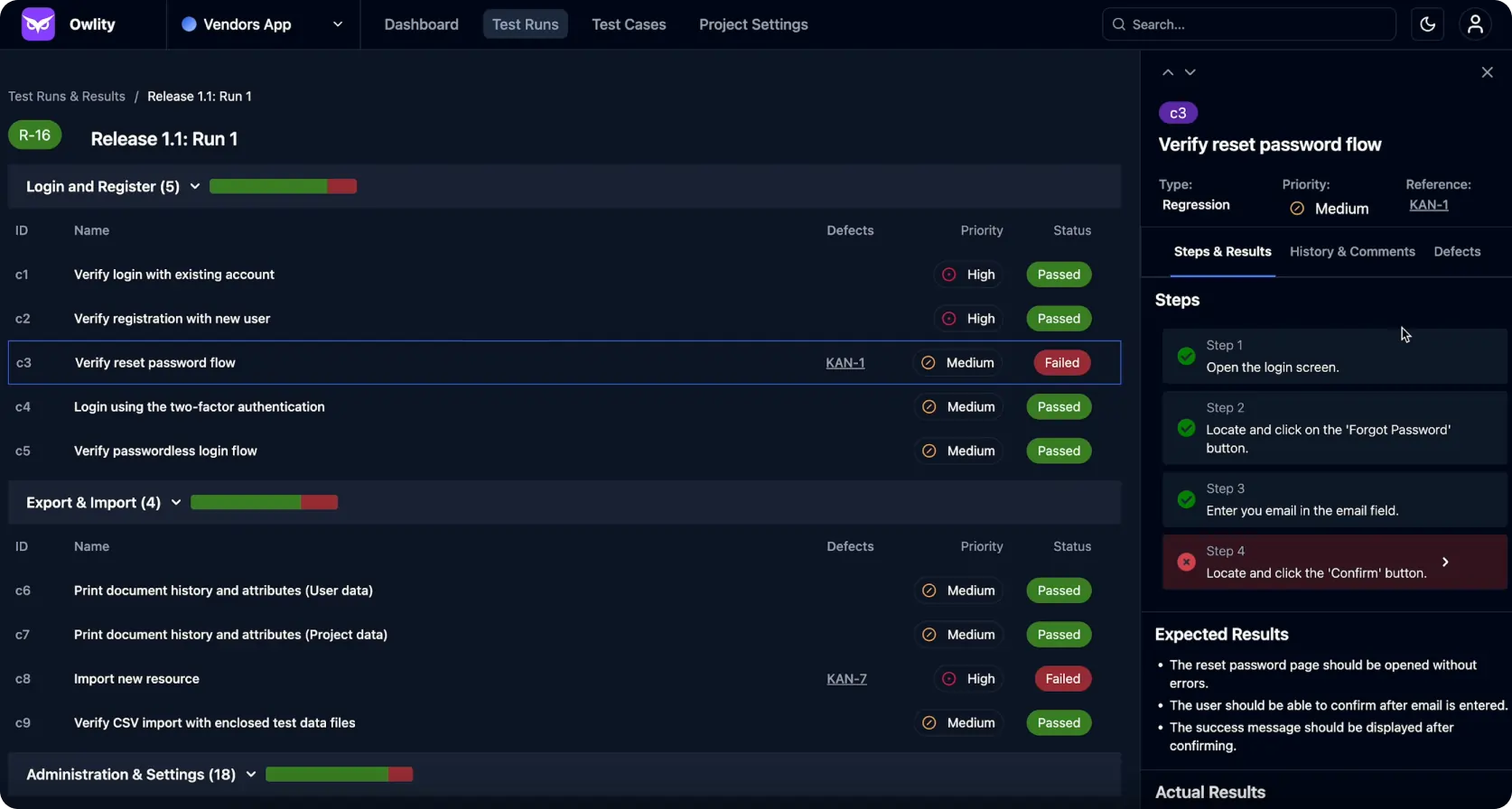 OwlityAI offers advanced dashboards and reporting features